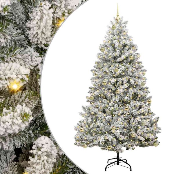 vidaXL &Aacute;rbol de Navidad artificial Verde y 240 cm PVC y Metal