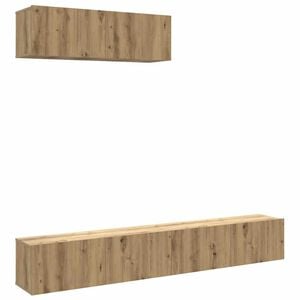 vidaXL Muebles TV de pared 3 uds roble artisan 100x30x30 cm