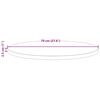 vidaXL Superficie de mesa madera maciza de pino &Oslash;70x2,5 cm