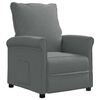 vidaXL Sillón reclinable de tela gris oscuro