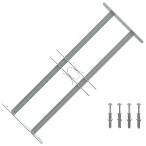 vidaXL Reja de seguridad ajustable ventana con 2 barras 500-650 mm
