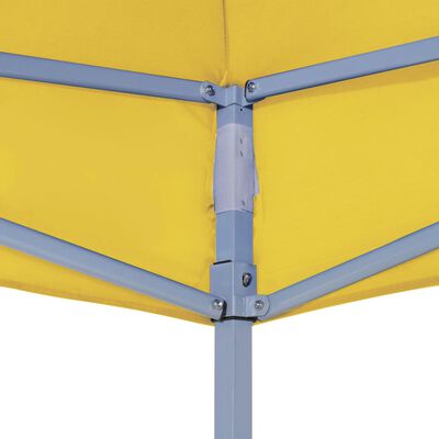 vidaXL Techo de carpa para celebraciones amarillo 4x3 m 270 g/m²