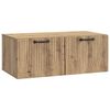 vidaXL Mueble para TV de pared 78,5 x 41 x 30 cm Roble artisan