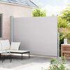 vidaXL Toldo lateral retr&aacute;ctil para patio gris 220x300 cm