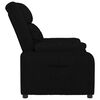 vidaXL Sill&oacute;n reclinable de tela negro