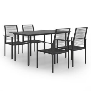 vidaXL Juego de comedor de jard&iacute;n 5 piezas