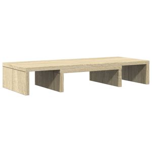 vidaXL Soporte de pantalla ajustable madera roble Sonoma 60x24x10,5 cm