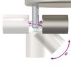 vidaXL Foco de techo con focos N&iacute;quel 12 x 8 cm Acero