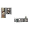 vidaXL Set de muebles para TV 4 pzas madera contrachapada gris Sonoma