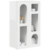 vidaXL Aparador brillante 59 x 35 x 100,5 cm Madera de ingenier&iacute;a