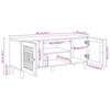 vidaXL Unidades de TV con puerta 105 x 33 x 46 cm Madera contrachapada