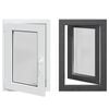 vidaXL Ventana de s&oacute;tano RISOR 50 x 75 cm PVC y vidrio Gris antracita