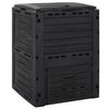 vidaXL Compostador de jard&iacute;n negro 280 L polipropileno