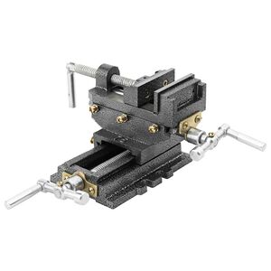 vidaXL Tornillo de banco manual carro transversal 70 mm