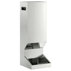 vidaXL Comedero para ciervos Plateado 28 x 30 x 80 cm