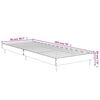 vidaXL Estructura de cama sin colch&oacute;n madera roble Sonoma 75x190 cm