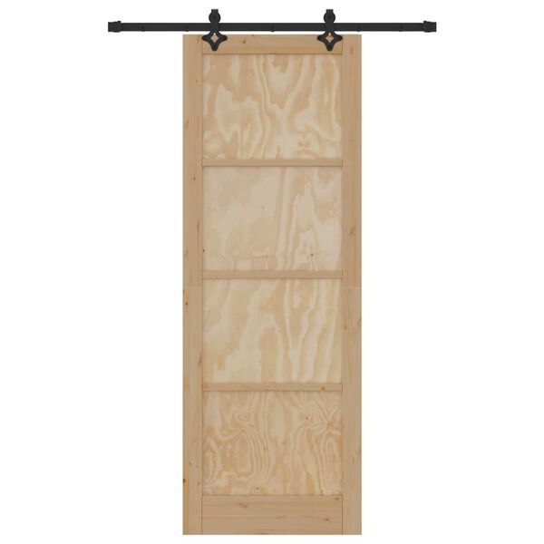 vidaXL Puerta Corredera ORKDAL Marr&oacute;n 83 x 232 cm