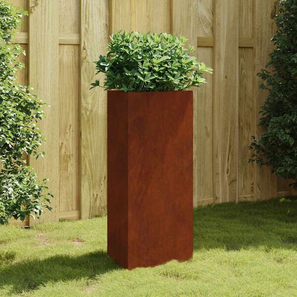 vidaXL Jardinera de acero corten 40x34,5x75 cm