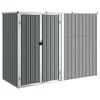 vidaXL Cobertizo herramientas jard&iacute;n acero galvanizado 225x89x161