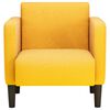 vidaXL Sillón con reposabrazos amarillo claro 54 cm tejido de pana