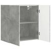 vidaXL Conjunto de mueble para TV de pared 6 pcs Gris Concreto