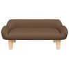 vidaXL Cama para perros de tela marrón 70x40x24 cm