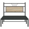 vidaXL Estructura de cama sin colch&oacute;n madera roble Sonoma 100x200 cm