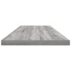 vidaXL Estantes pared 4 uds madera ingenier&iacute;a gris Sonoma 100x20x1,5cm