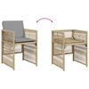 vidaXL Set comedor de jard&iacute;n 9 pzas con cojines rat&aacute;n sint&eacute;tico beige