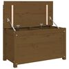 vidaXL Banco de madera maciza pino marr&oacute;n miel 80x41x77 cm
