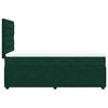 vidaXL Cama box spring con colch&oacute;n terciopelo verde oscuro 100x200 cm