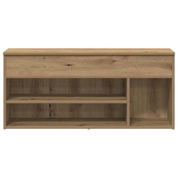 vidaXL Mueble zapatero madera ingenier&iacute;a roble artisan 102x30,5x45 cm