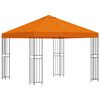 vidaXL Cenador 3 x 3 m Naranja Poli&eacute;ster y Acero 190 gsm