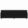 vidaXL Estructura de cama con colch&oacute;n Negro 200 x 200 cm tela