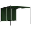 vidaXL Cenador 4 x 3 x 2,3 m Verde Poli&eacute;ster y Acero