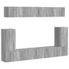 vidaXL Conjunto de mueble de TV 5 uds. Gris Sonoma