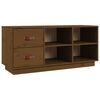 vidaXL Zapatero madera maciza de pino marr&oacute;n miel 100x34x45 cm