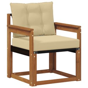 vidaXL Sof&aacute; de exterior Madera de Acacia S&oacute;lida Natural