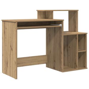 vidaXL Escritorio Roble artisan 120,5 x 44 x 88,5 cm