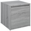 vidaXL Caj&oacute;n taburete madera contrachapada gris Sonoma 40,5x40x40 cm