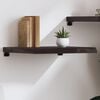 vidaXL Estante pared madera roble tratada marr&oacute;n oscuro 60x50x(2-6) cm