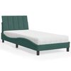 vidaXL Cama con colch&oacute;n Hanko terciopelo verde oscuro 90x190 cm