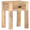 vidaXL Mesita de noche de madera maciza de mango 40x35x50 cm