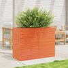 vidaXL Jardinera madera maciza de pino marr&oacute;n cera 90x40x68,5 cm