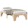vidaXL Estructura de cama Marr&oacute;n 100 x 200 cm Madera de pino macizo