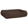 vidaXL Coj&iacute;n para perros con almohadas tela oxford marr&oacute;n 75x58x18 cm