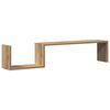vidaXL Estante de pared 2 uds madera roble artisan 100x15x20 cm