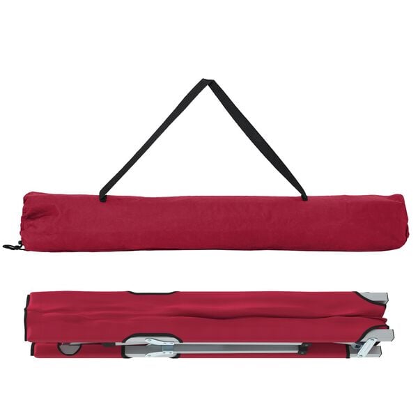 vidaXL Cama de Camping Plegable Rojo 62 x 194 x 42 cm Tela Oxford