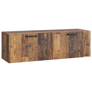 vidaXL Mueble para TV de pared Madera envejecida 98 x 31 x 30 cm