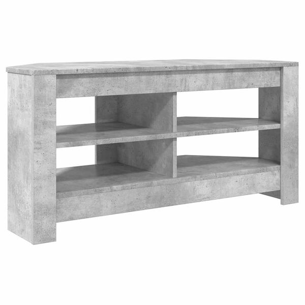 vidaXL MuebledeTVdeesquina Gris Concreto 102 x 40,5 x 45 cm
